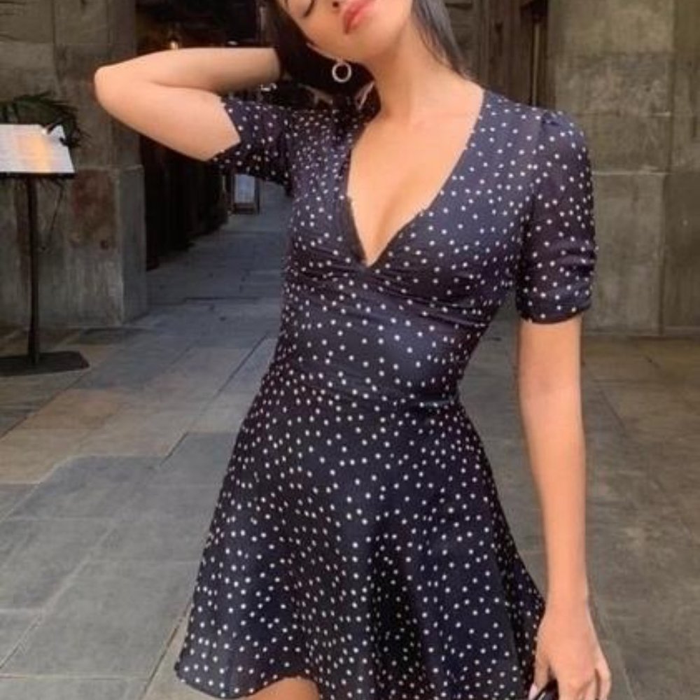 Réalisation Par silk Ozzie dress in navy star print (XS) - Picture 3 of 4